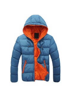 Generic Winter Warm Puffer Jacket for Men Dark Blue  - Image 2