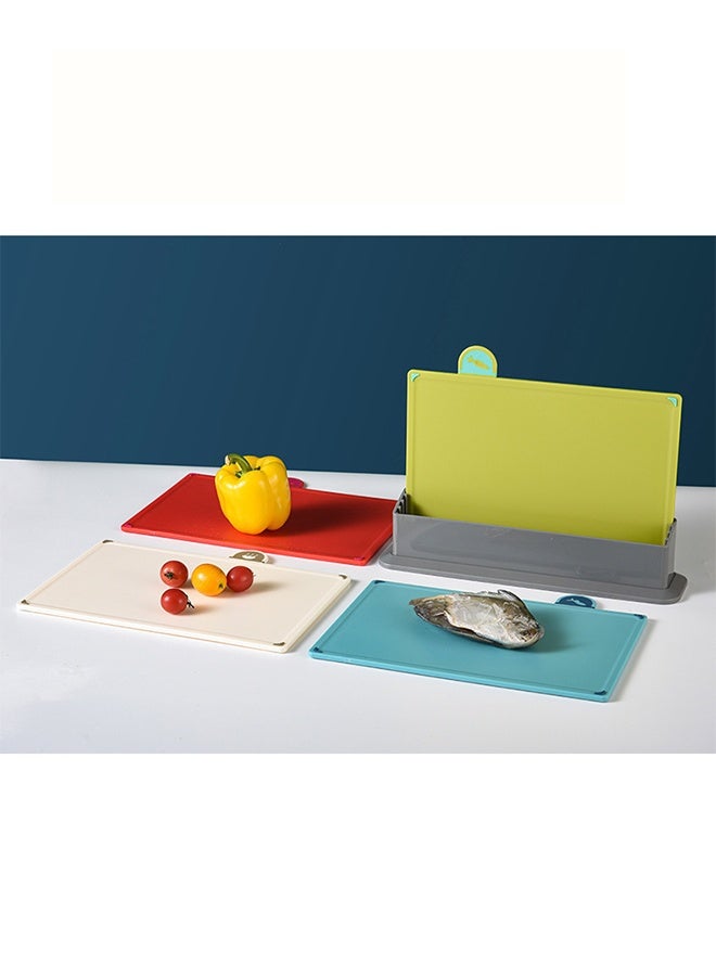 طقم من 4 ألواح تقطيع للمطبخ متعدد الألوان - Image 5