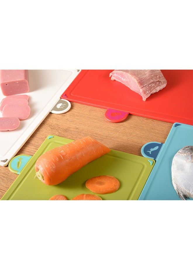 طقم من 4 ألواح تقطيع للمطبخ متعدد الألوان - Image 2