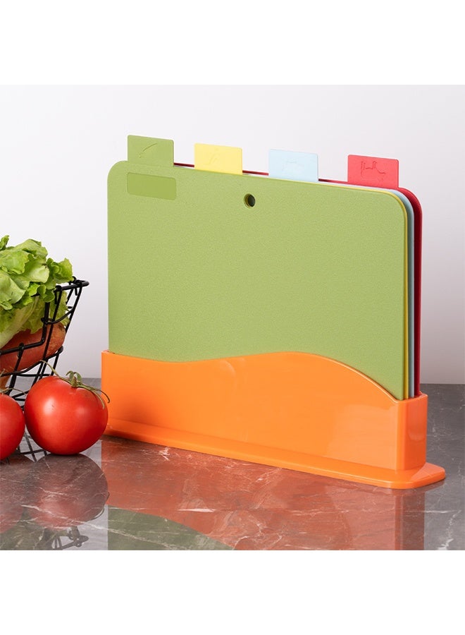 طقم من 4 ألواح تقطيع للمطبخ متعدد الألوان - Image 1