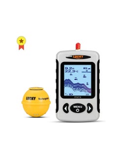 Lucky Wireless Portable Fish Finder 45M/135FT Sonar Depth Sounder Alarm Ocean River  - Image 1