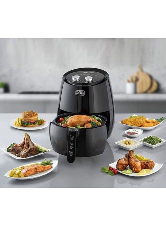 BLACK+DECKER XL Air Fryer with 1.3KG, Anti Stick, with Rapid Air Convection Technology  (Suitable for 4-6 People) - 4.5 L 1500 W AF350-B5 Black - Image 3