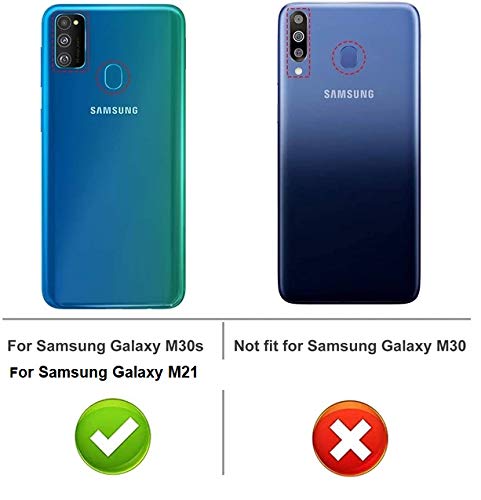REALCASE TPU+PC Samsung M21 2021 Edition|M21|M30S Back Cover Case|Heavy Duty Dual Layer Hybrid Shock Proof Armor Defender Ring Case Back Cover For Samsung M21 2021 Edition|M21|M30S (Red) - Image 2