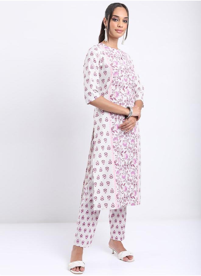 Vishudh Women Multicolor Printed Kurta Set by Styli  - Image 5