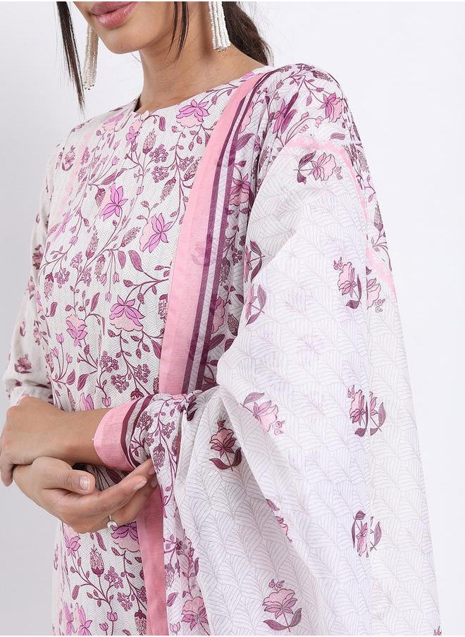 Vishudh Women Multicolor Printed Kurta Set by Styli  - Image 4