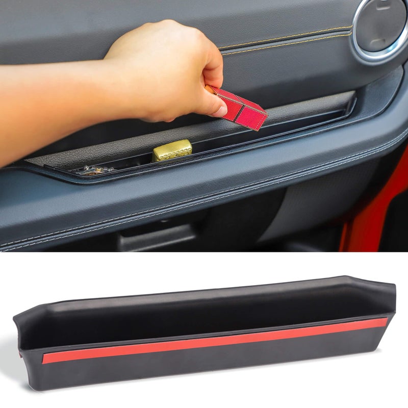 Savadicar Grab Bar Tray Compatible with 2024 2025 Jeep Wrangler (JL) & Jeep Gladiator (JT), Passenger Side GrabTray Storage Organizer, Interior Accessories, Black (Patent Authorization)