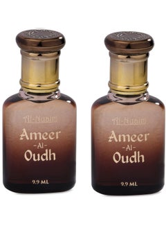 Al Nuaim Al-Nuaim Ameer Al Oudh Alcohol Free Attar Roll On - Pack of 2 (9.9ml Eah) | Exquisite & Long Lasting Fragrance  - Image 1