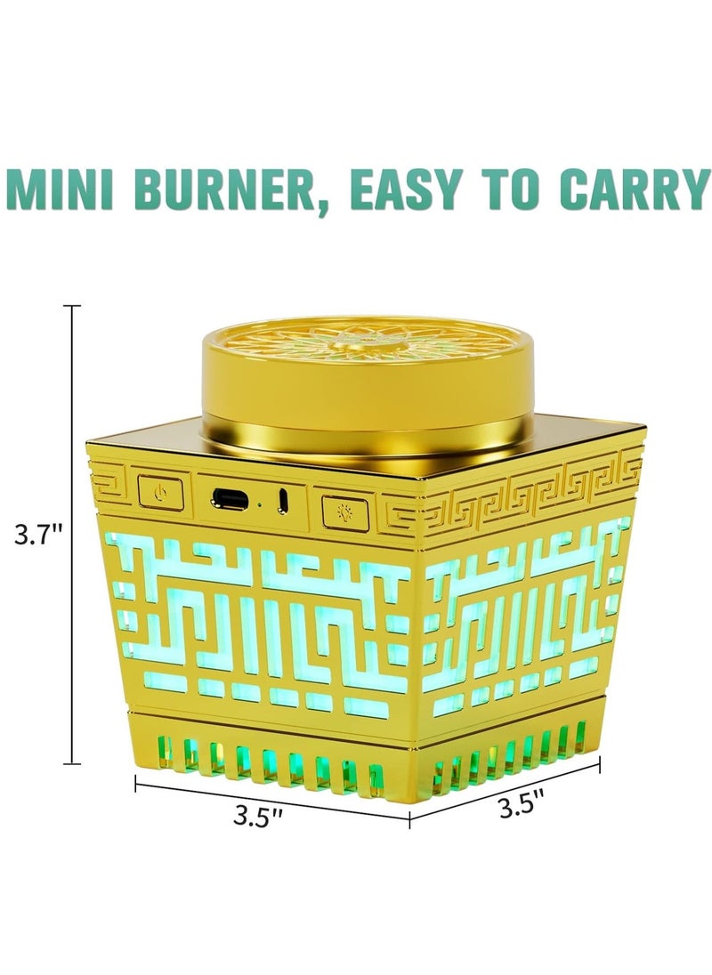 TIGER Quran Speaker & Mini Incense Burner Bakhoor with Remote Control, Bluetooth Night Light MP3 Music Player, 114 Quran Chapters, 18 Reciters & 17 Translations, Multicolor LED Changing Light, Ideal Gift for Muslims - Image 5
