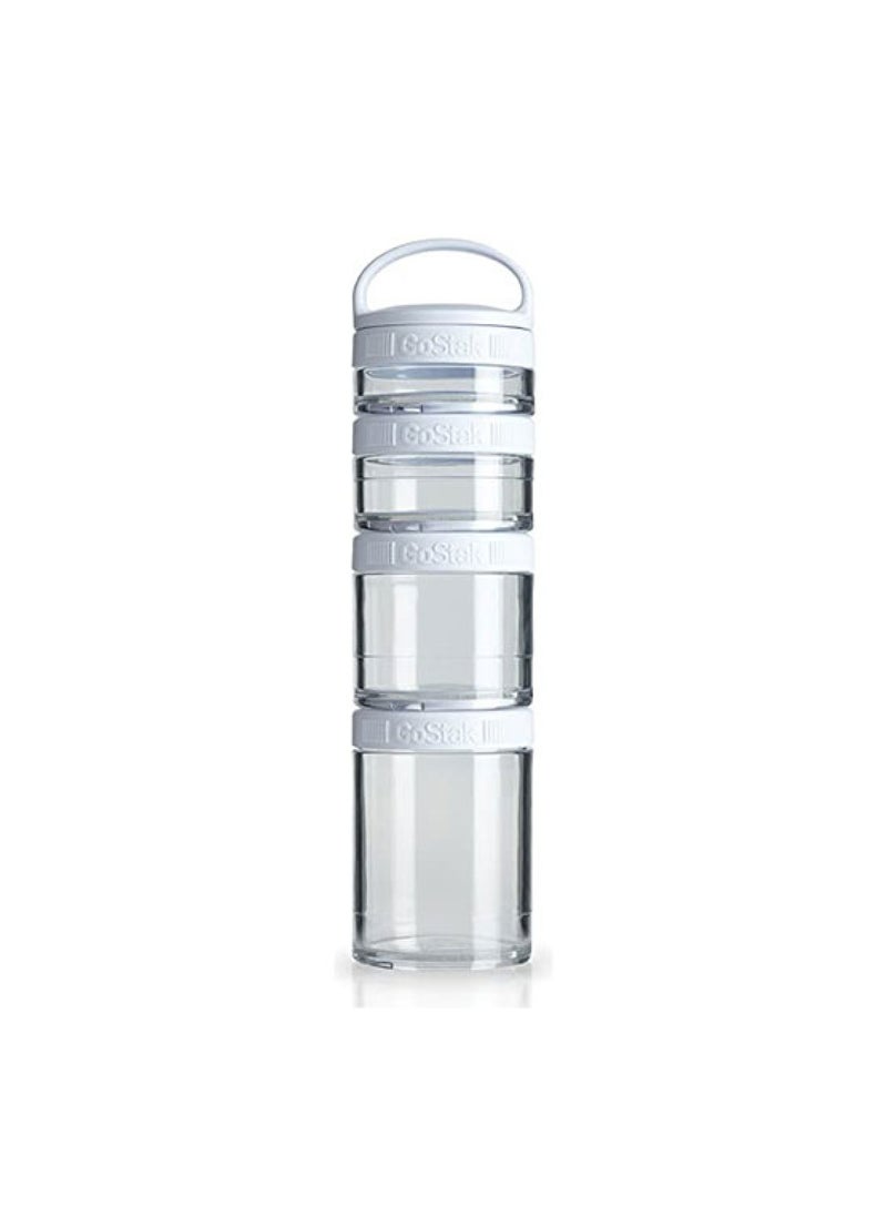 Blender Bottle - GoStak Starter, Pack Of 4,  White Color - Image 1