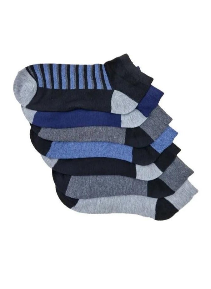 7 Pair Of Casual Ankle Socks Multicolour