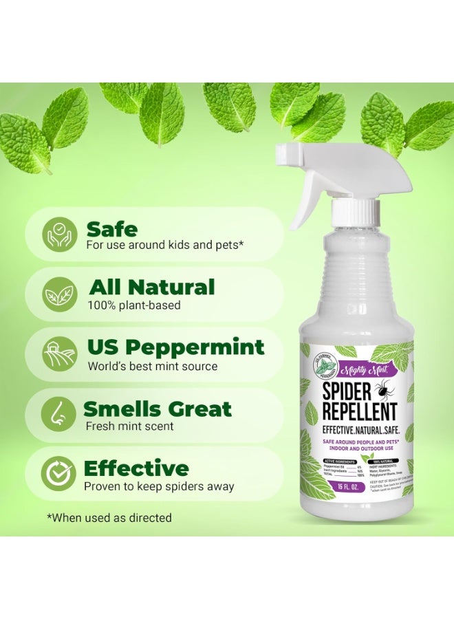 Mighty Mint - 16oz Spider Repellent Peppermint Oil - Natural Spray for Spiders and Insects - Killer + Deterrent - Image 3