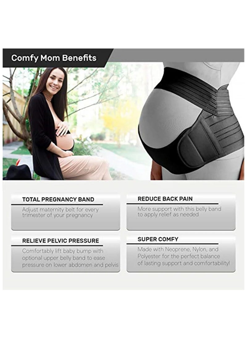AROAQ Maternity Belts for Pregnant Women Waist Care Belt Abdomen Support Belly Band Back Protector Pregnant Maternity Clothes (Medium)  - Image 5