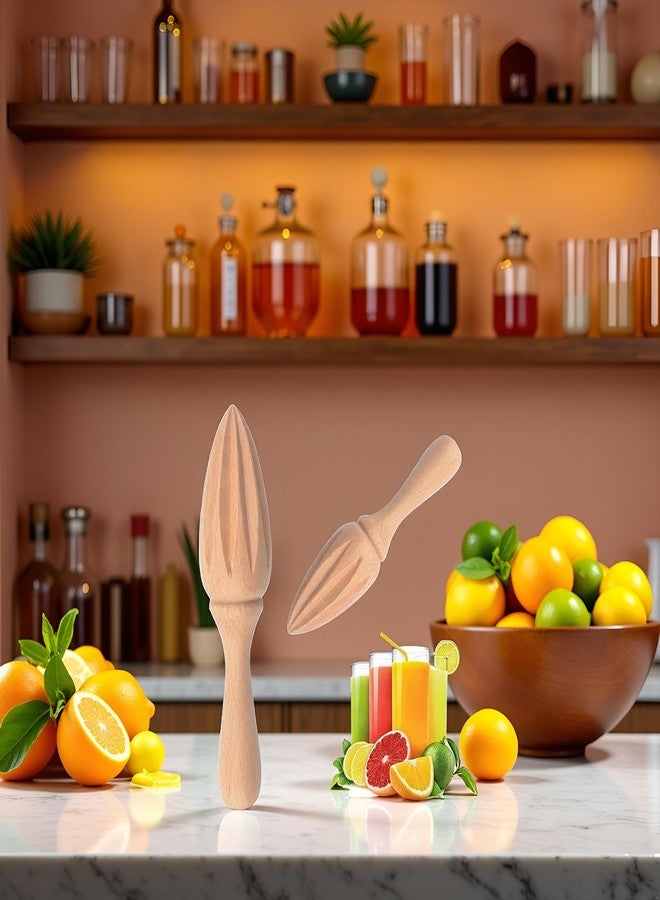 WLngtv Wooden Citrus Juicer - Handheld Manual Lemon/Orange Reamer | Portable Fruit Squeezer Tool for Home,Cafe and Bar,Kitchen Utensils,Bartender Accessories,Juicer Easy to Hold for Daily Home Restaurant - Image 5