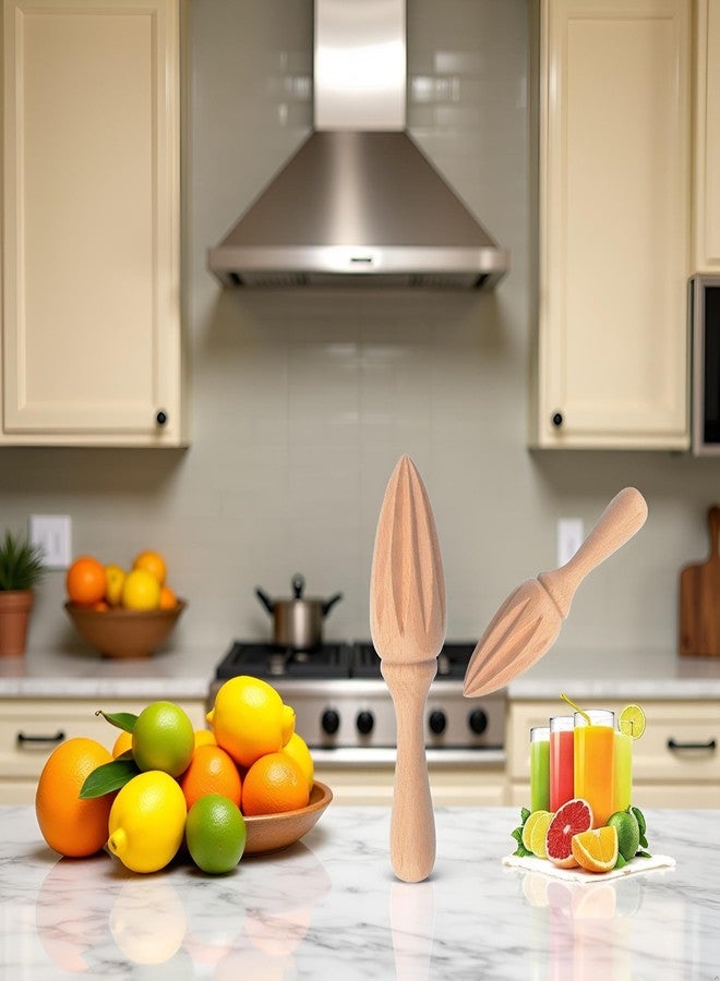 WLngtv Wooden Citrus Juicer - Handheld Manual Lemon/Orange Reamer | Portable Fruit Squeezer Tool for Home,Cafe and Bar,Kitchen Utensils,Bartender Accessories,Juicer Easy to Hold for Daily Home Restaurant - Image 4