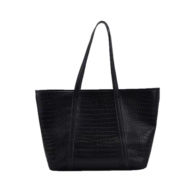 Large Capacity Tote Bag for Women, Soft PU Leather, Shoulder/Crossbody - Image 2
