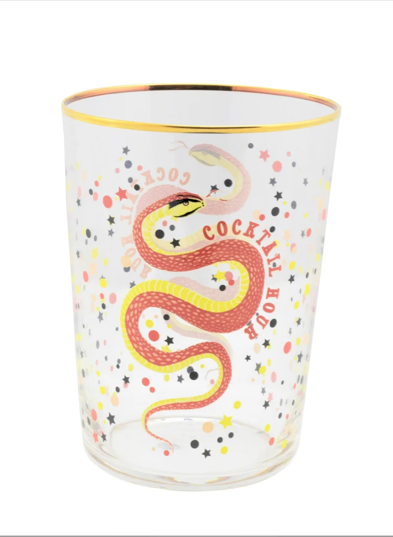 YVONNE ELLEN Snakey Hi Ball Drinking Glass