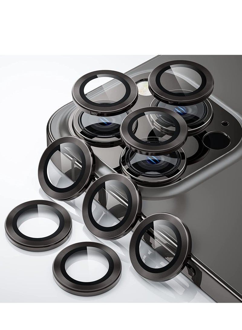 ELTRAZONE iPhone 13 Pro Max (6.7 inch)/ iPhone 13 Pro (6.1 inch) Camera Lens Protector,Anti Scrach HD Tempered Glass Metal Camera Screen Protector - Image 1
