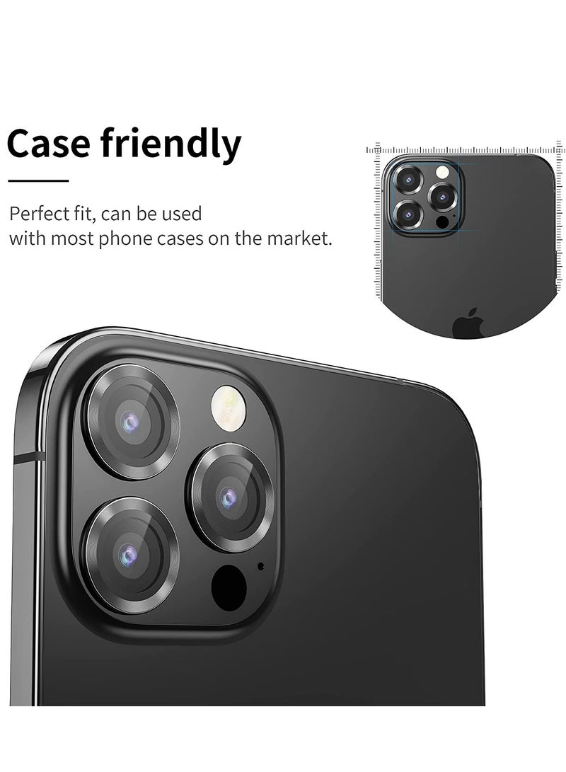 ELTRAZONE iPhone 13 Pro Max (6.7 inch)/ iPhone 13 Pro (6.1 inch) Camera Lens Protector,Anti Scrach HD Tempered Glass Metal Camera Screen Protector - Image 4