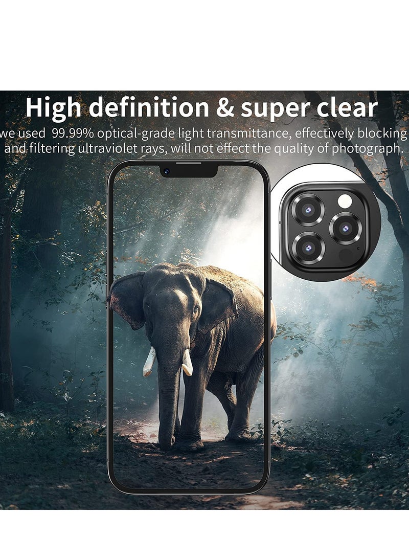 ELTRAZONE iPhone 13 Pro Max (6.7 inch)/ iPhone 13 Pro (6.1 inch) Camera Lens Protector,Anti Scrach HD Tempered Glass Metal Camera Screen Protector - Image 5