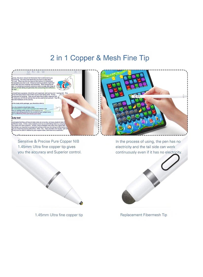 Yesido Yesido ST05 Touch Sensitive Stylus Pen for Mobile and Tablet with Effective Capacity - White  - Image 3