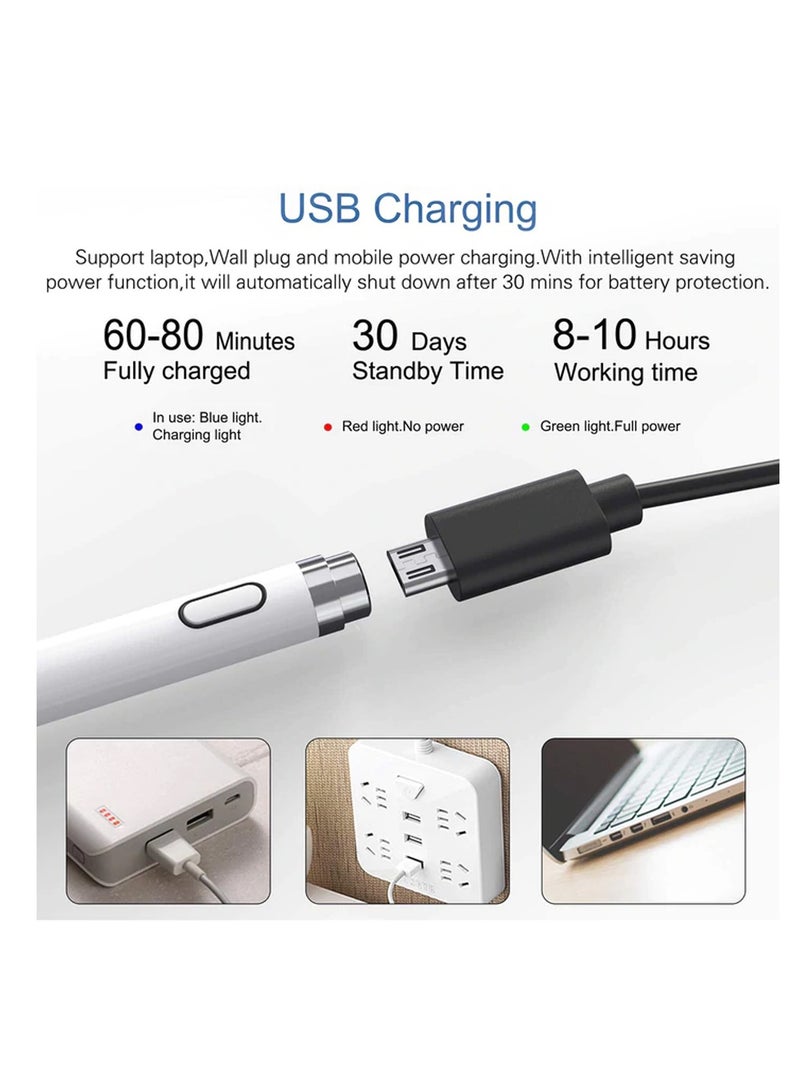 Yesido Yesido ST05 Touch Sensitive Stylus Pen for Mobile and Tablet with Effective Capacity - White  - Image 4