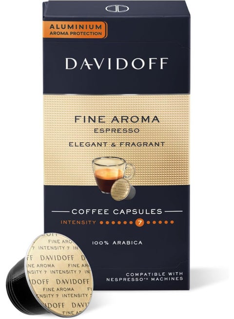 كبسولة قهوة فاين اروما من دافيدوف، 5 جرام × 10 كبسولات