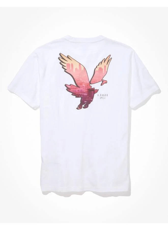American Eagle Logo Graphic Crew Neck T-Shirt