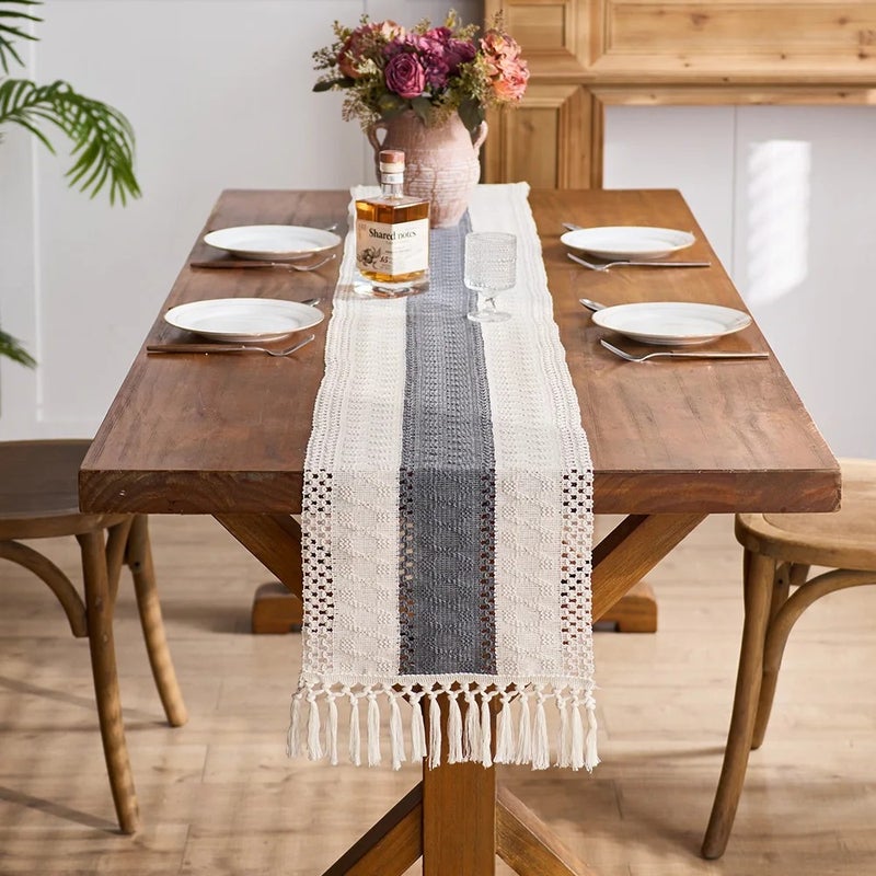 Y&D Nordic Style Table Runners for Dining Table – Elegant Woven Tablecloth Cover for Parties, Home Decor, and Special Occasions - Image 3
