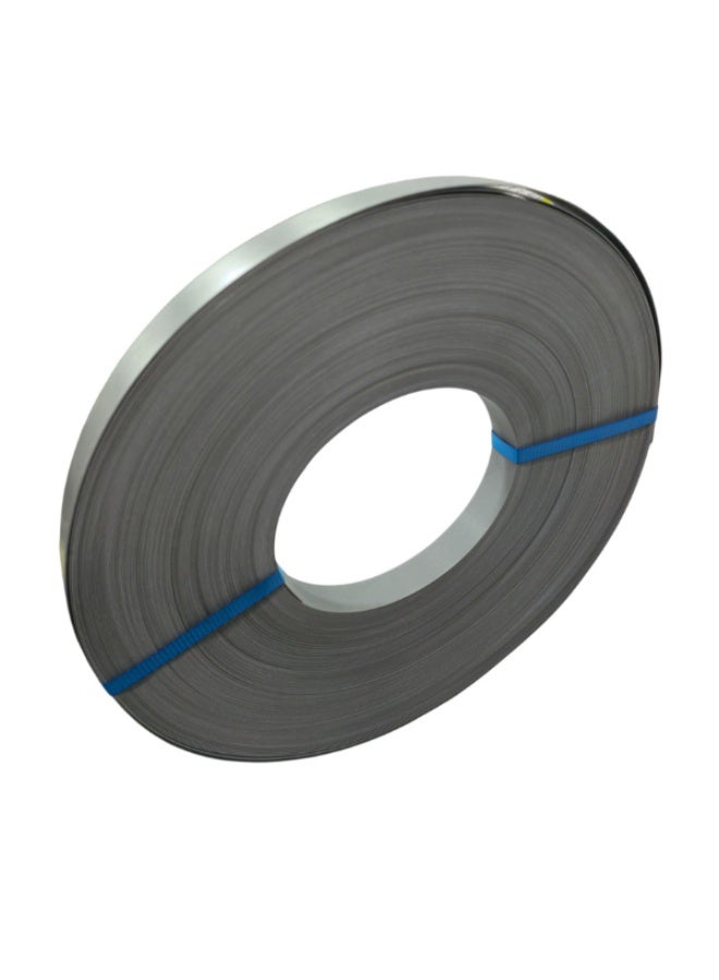 HME 8727 Metallic Stainless Steel PVC Edge Banding – 22mm x 1mm, 100m Roll | Brushed Finish Laminate Furniture Edge Finishing - Image 5
