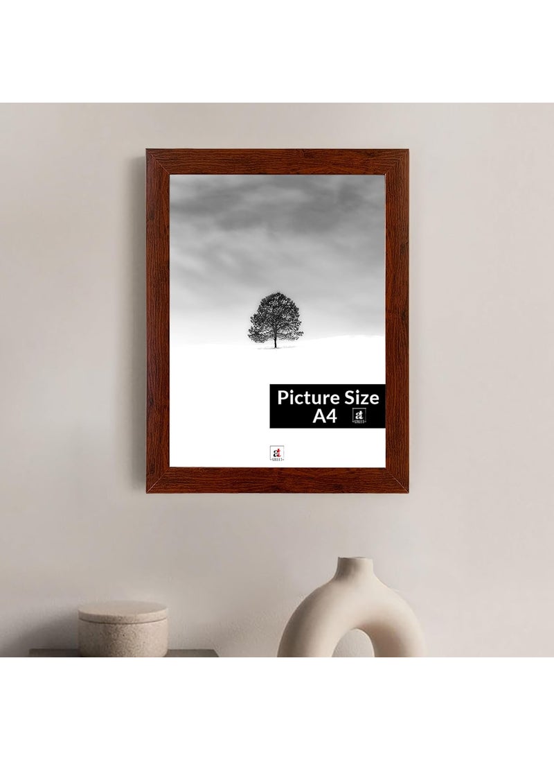 Art Street Art Street A4 Size Certificate, Document Photo frames Single For Home Decoration, Living Room, Office Decoration (Brown, Size: 8" x 12")  - Image 2