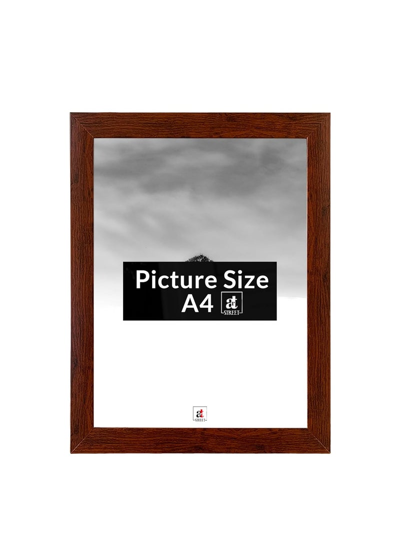 Art Street Art Street A4 Size Certificate, Document Photo frames Single For Home Decoration, Living Room, Office Decoration (Brown, Size: 8" x 12")  - Image 3