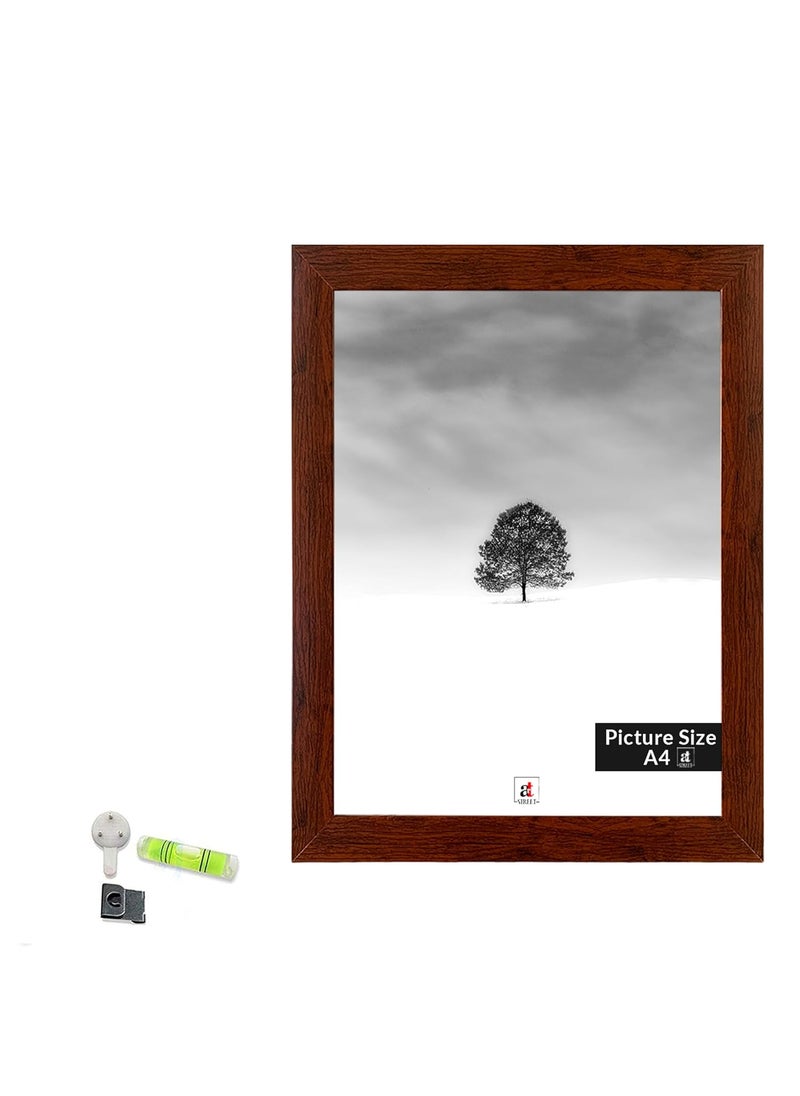 Art Street Art Street A4 Size Certificate, Document Photo frames Single For Home Decoration, Living Room, Office Decoration (Brown, Size: 8" x 12")  - Image 1