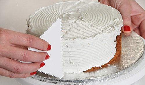 SYGA Set of 3 Cake Smoother Scrapper for Cake Decoration - Image 4