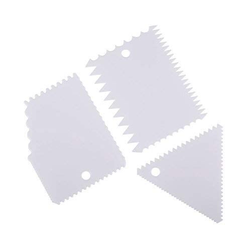 SYGA Set of 3 Cake Smoother Scrapper for Cake Decoration - Image 1