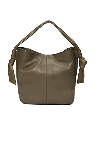 Frye womens Nora Knotted Hobo, Khaki, One Size US - Image 1
