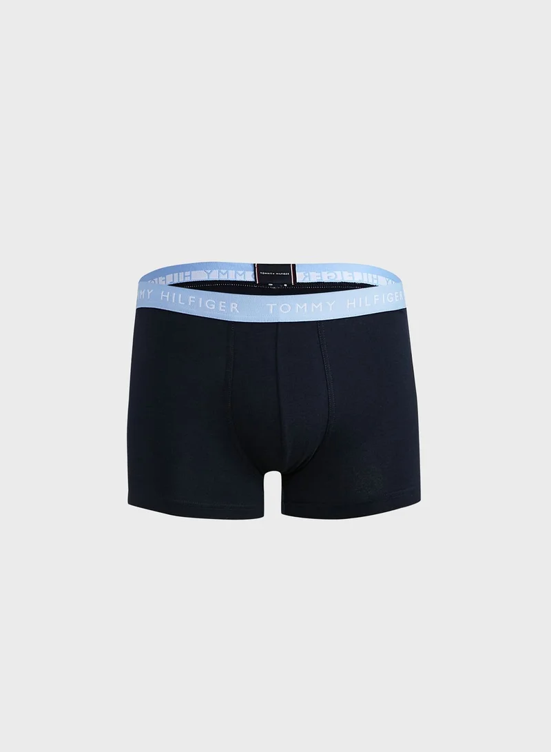 TOMMY HILFIGER 3 Pack Logo Band Trunks