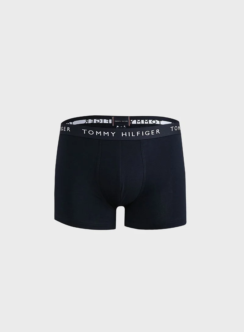 TOMMY HILFIGER 3 Pack Logo Band Trunks