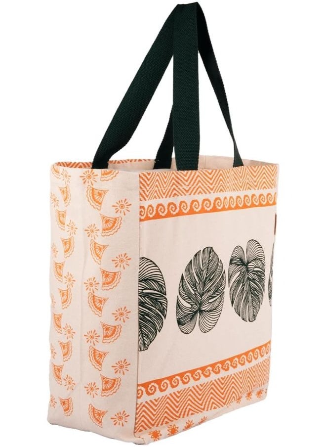 earthsave Earthsave Multipurpose Reusable Jola Bags Off White & Brown  - Image 1