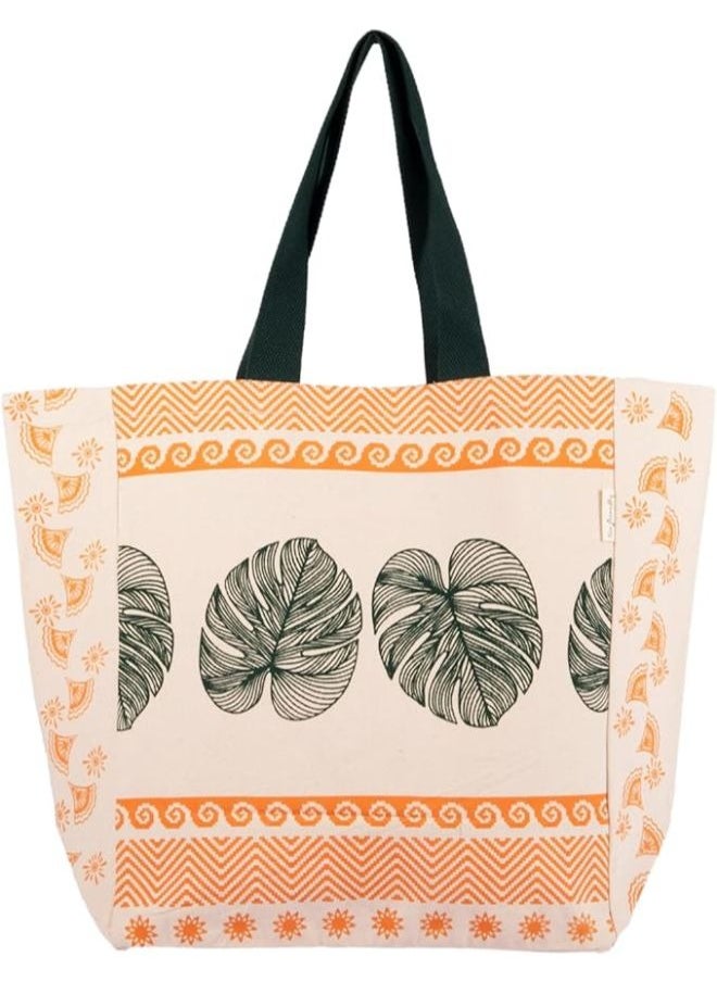 earthsave Earthsave Multipurpose Reusable Jola Bags Off White & Brown  - Image 2