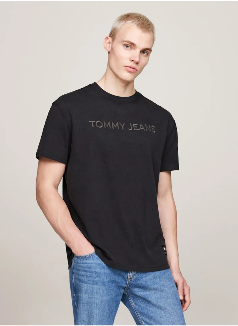 TOMMY JEANS Logo Printed Crew neck short Sleeve T-shirt
