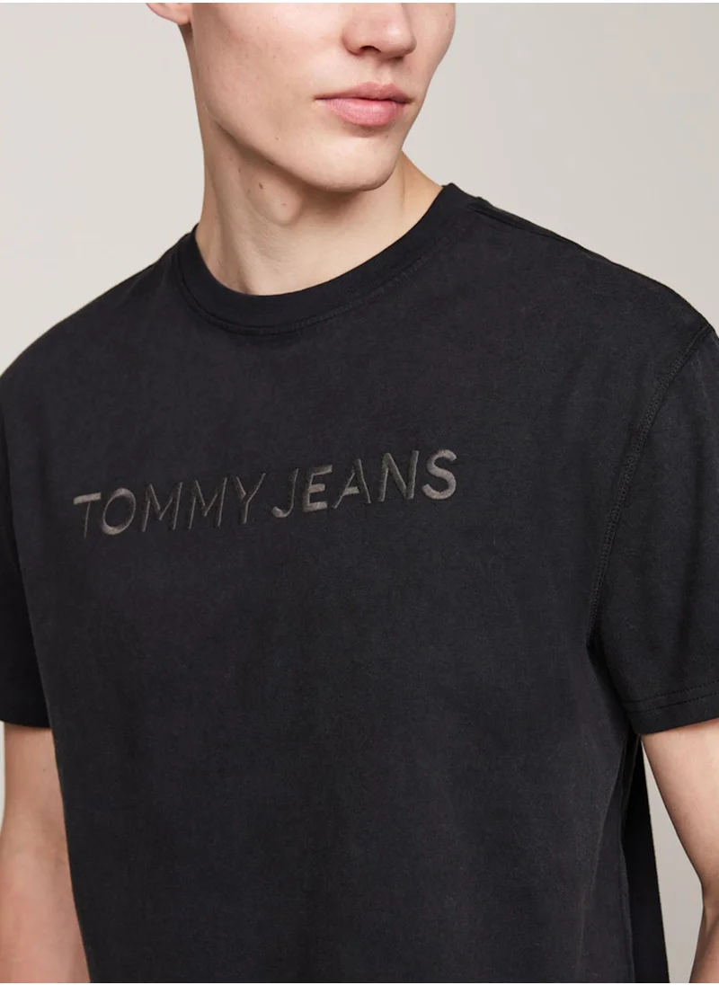 TOMMY JEANS Logo Printed Crew neck short Sleeve T-shirt