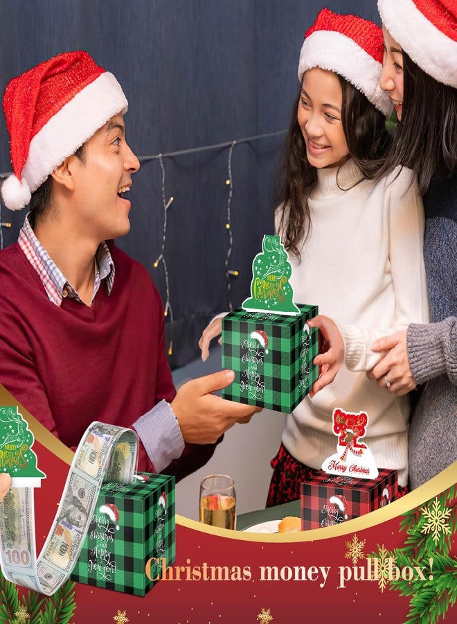 Linelglobal Christmas Money Box for Cash Gift, Pull Money Box for Surprising Gift, Kids or Adults Cash Gift Wrap Box 2 Pcs - Image 3