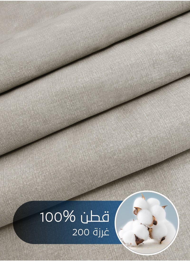 Master Home Textile - Cotton Floral Comforter Sets, Fits 120 x 200 cm Single Size Bed, 5 Pcs, 100% Cotton 200 Thread Count, With Removable Filling, Veronica Series - Image 1