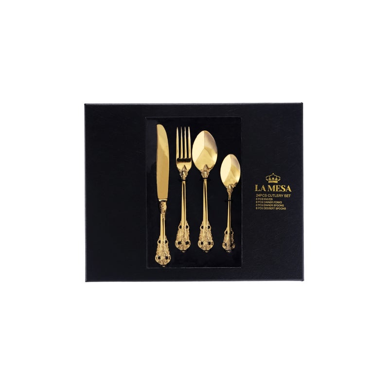 لا ميسا طقم ادوات المائدة 24 قطعة - Image 1