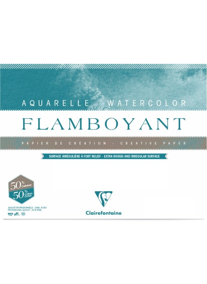 Clairefontaine - Flamboyant Watercolor Block 250Gr. 31X41cm - Image 1