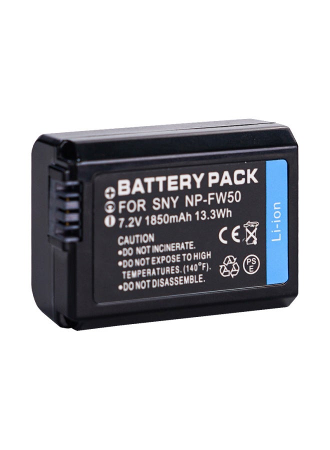 NP-FW50 Camera Battery For Sony A6400 A6000 Zve10 A6300 A 7 M2 R2 A6100-Standard Capacity:1850mAH
