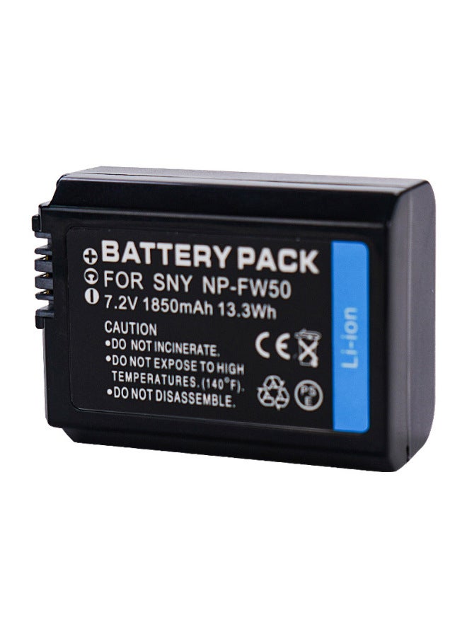 NP-FW50 Camera Battery For Sony A6400 A6000 Zve10 A6300 A 7 M2 R2 A6100-Standard Capacity:1850mAH