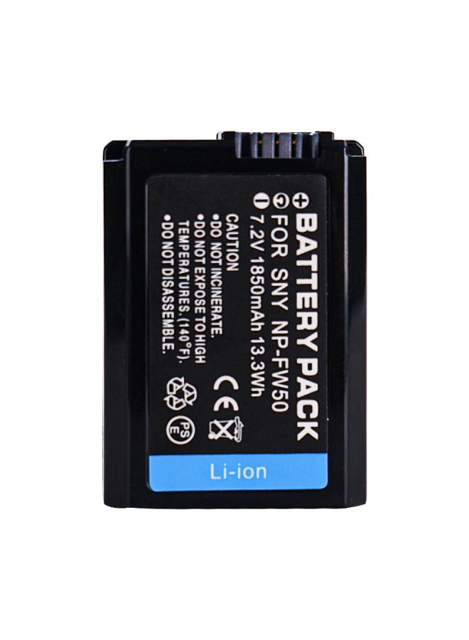 NP-FW50 Camera Battery For Sony A6400 A6000 Zve10 A6300 A 7 M2 R2 A6100-Standard Capacity:1850mAH