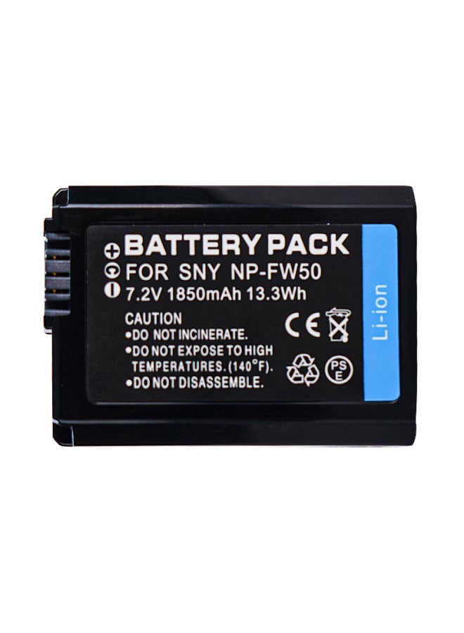 NP-FW50 Camera Battery For Sony A6400 A6000 Zve10 A6300 A 7 M2 R2 A6100-Standard Capacity:1850mAH