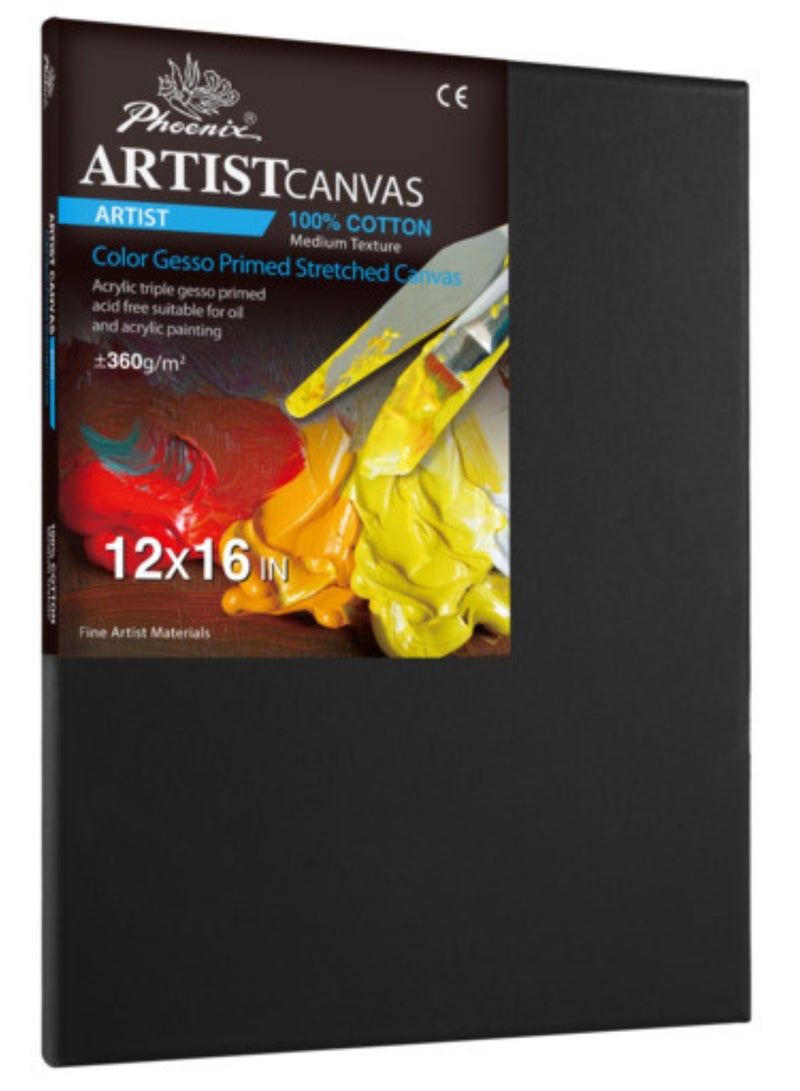 Phoenix Canvas Black 23x30 cm - Image 1